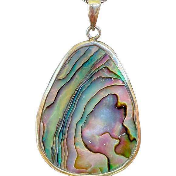 A Beautiful Two way S.S Abalone necklace - Picture 4 of 6